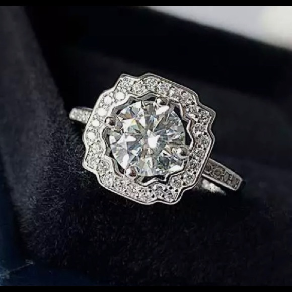 Diamond Moissanite Ring S925